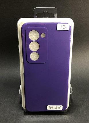 Чехол силиконовый для телефона xiaomi redmi 15 4g 171mm silicone orig full №13 violet 4you
