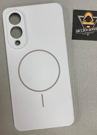 Чехол samsung galaxy s25 edge magsafe softtouch мягкий противоударный белый