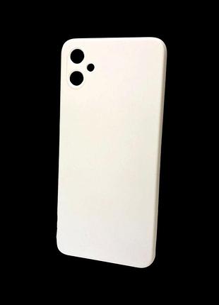 Чехол силиконовый для телефона samsung a05(4g) silicone soft silky no32 white 4you