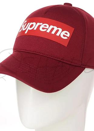 Бейсболка стрейч supreme bdh19744 бордовый
