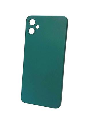 Чехол силиконовый для телефона samsung a05(4g) silicone soft silky no28 dark green 4you
