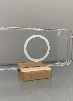 Чехол wlons hybrid magnetic magsafe прозрачный противоударный pc+tpu для google pixel 9