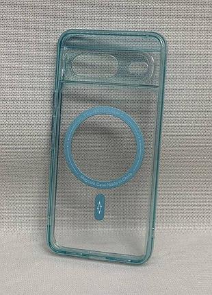 Чохол google pixel 8 wave magsafe протиударний голубий