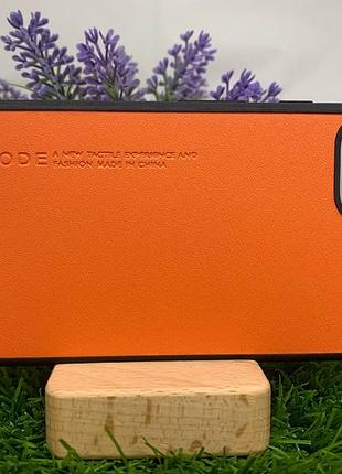 Чохол накладка google pixel 4 xl шкіра оранжевий