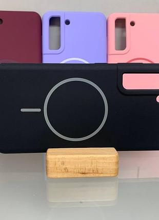 Samsung s21 fe magsafe противоударный чехол софт тач чехол черный