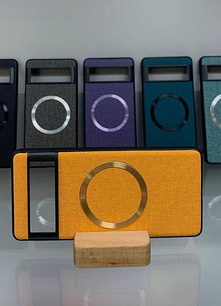 Чехол material magsafe google pixel 6a желтый