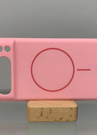 Чехол google pixel 8 pro magsafe мягкий софт тач противоударный розовый