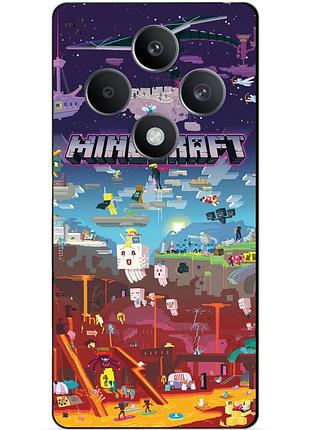 Силіконовий чохол бампер для tecno spark 30c гра minecraft майнкрафт
