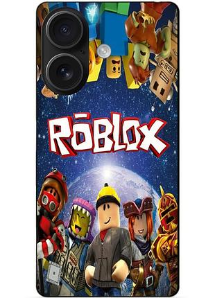 Силіконовий чохол бампер для iphone 16 plus з малюнком роблокс roblox