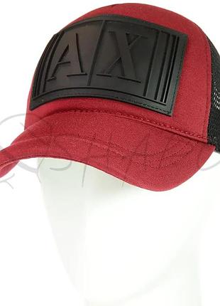 Кепка сітка armani bdh18096 бордовий