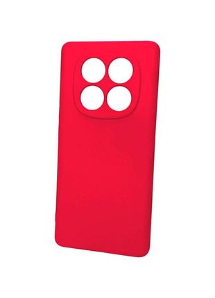 Чехол силиконовый для телефона xiaomi redmi note 14pro(4g) silicone soft silky №14 red 4you