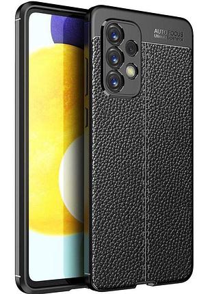 Противоударный чехол autofocus leather samsung a33 черный