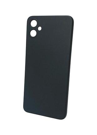 Чехол силиконовый для телефона samsung a05(4g) silicone soft silky no1 black 4you