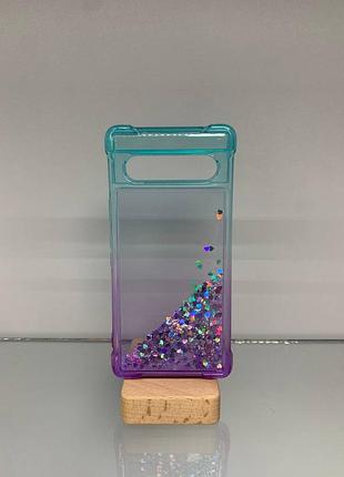 Google pixel 7a glitter silicone противоударный чехол 2