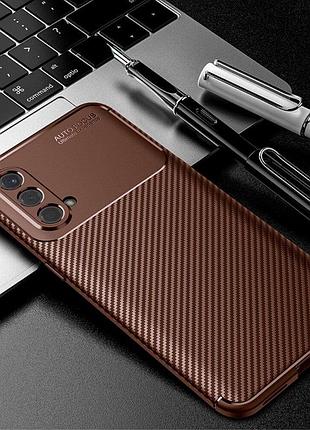 Противоударный чехол autofocus oneplus nord ce коричневый