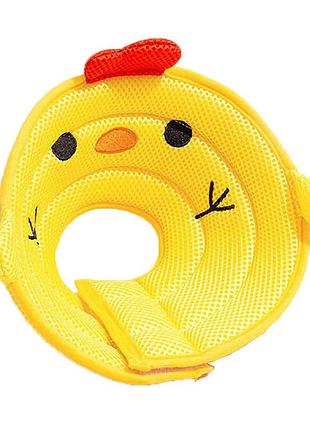 Воротник-подушка для кошек lesko 2212cgan028 s chick послеоперационный защитный от вылизывания