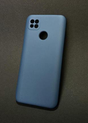 Чохол силіконовий для телефону xiaomi redmi 9c/redmi 10a silicone soft silky no6 blue