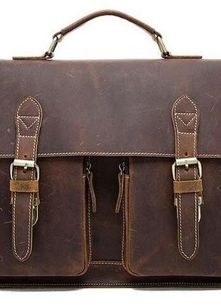 Портфель мужской из кожи vintage 14774 коричневый