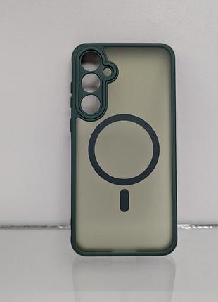 Samsung a55 противоударный чехол bq magsafe matte зелёный