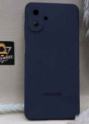 Чохол з логотипом для samsung galaxy a07 | протиударний | soft touch | синій