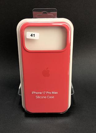 Чехол силиконовый для iphone 17promax silicone case orig full №41 rose 4you