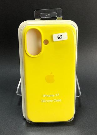 Чехол силиконовый для iphone 17 silicone case orig full №62 honey 4you