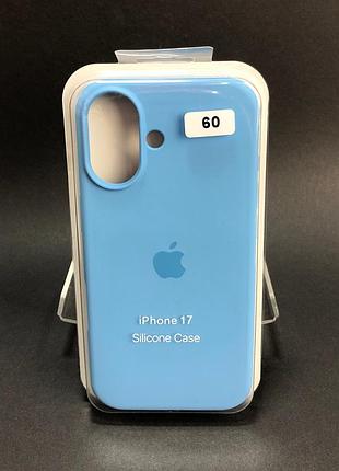 Чохол силіконовий для iphone 17 silicone case orig full №60 sea blue 4you