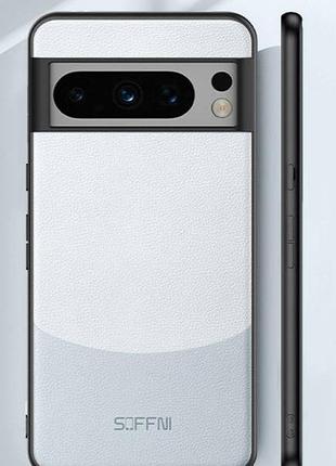 Google pixel 9 pro чехол leather белый