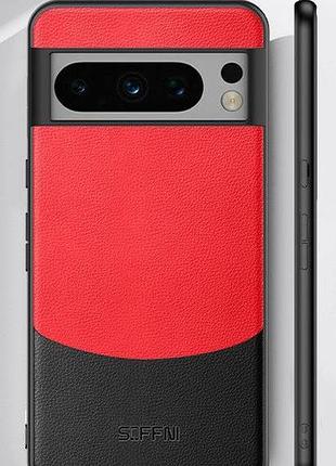 Google pixel 6a чохол leather червоний