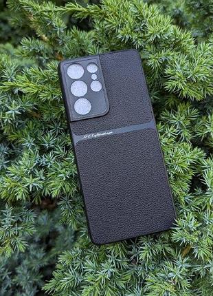 Чехол magsafe leather samsung s21 ultra черный