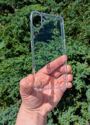 Чехол wlons hybrid противоударный pc+tpu для nothing phone cmf1 прозрачный