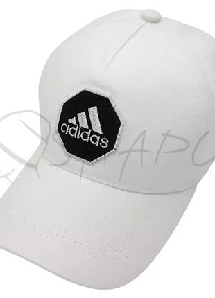 Бейсболка летняя льняная кепка брендовая на регуляторе размера adidas blh25808 белый