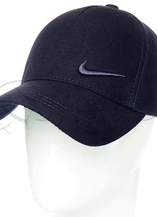 Кепка unisex с брендовая вышивкой бейсболка котоновая с регулировкой размера nike bth20842 темно-синий