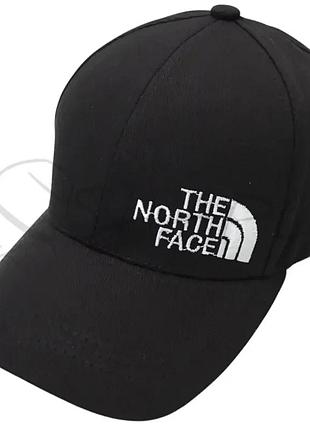 Бейсболка чоловіча тонкий котон з вишивкою на металевому регуляторі north face bdh25709 чорний-білий
