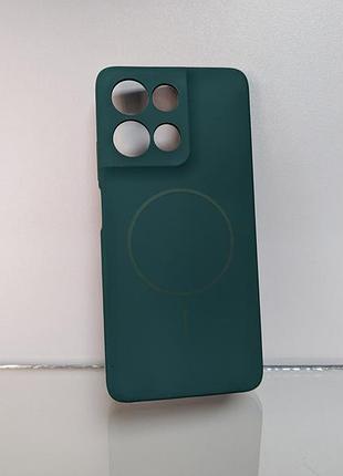 Чехол мягкий противоударный motorola g75 soft touch зелёный