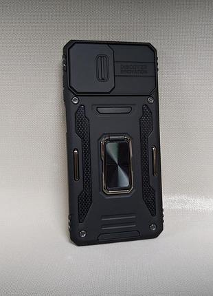 Чехол samsung a17 противоударный camera slide ring new черный