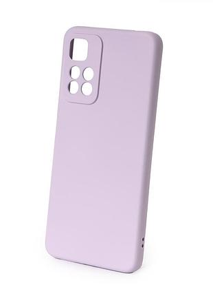 Чохол на xiaomi redmi note 11 pro 5g / xiaomi redmi note 11 pro plus / xiaomi redmi note 11i гліцинія матовий силіконовий