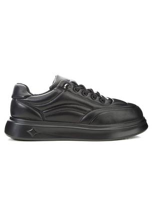 Дитячі кеди 66872 чорні штучна шкіра active sport comfort