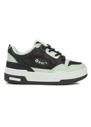 Дитячі кеди 66522 чорні штучна шкіра active sport comfort