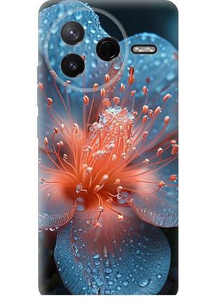 Чохол силіконовий на телефон xiaomi poco f7 pro роса на квітці "6039u-4085-58250"