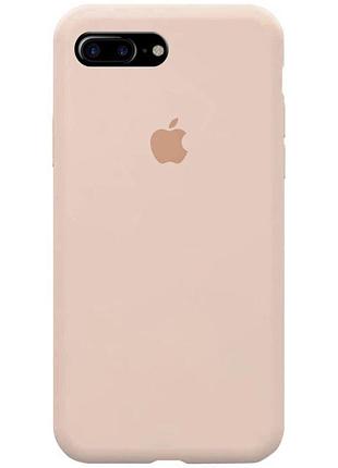 Чехол silicone case full для apple iphone 7 plus, iphone 8 plus pink