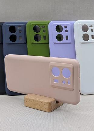 Xiaomi 13t / 13t pro | противоударный чехол | soft touch | пудровый
