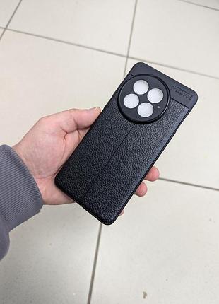 Oneplus ace 13 противоударний чохол autofocus leather чорний