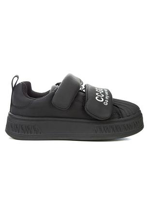 Дитячі кеди 66881 чорні штучна шкіра active sport comfort