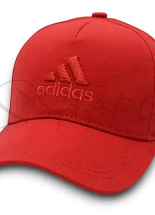 Кепка unisex с брендовая вышивкой бейсболка котоновая с регулировкой размера adidas bth25632 красный