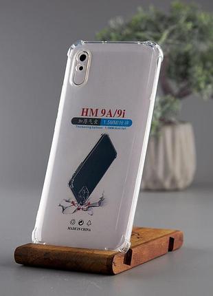Чохол на xiaomi redmi 9a / xiaomi redmi 9i прозорий силіконовий протиударний бронь кути чохол для сяомі редмі 9а / сяомі редмі 9