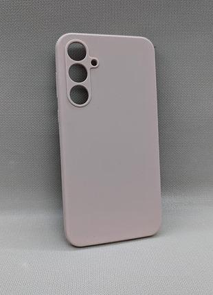 Samsung galaxy a55 | противоударный чехол | soft touch | пудровый