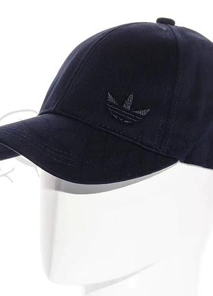 Бейсболка зимняя утепленная флисом на стрейч резинке с вышивкой adidas bskhz25542 темно-синий