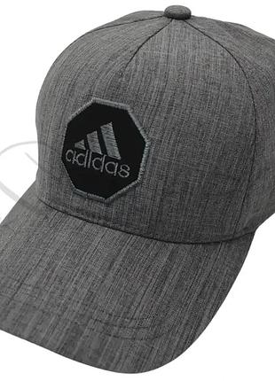 Бейсболка летняя льняная кепка брендовая на регуляторе размера adidas blh25808 черный меланж