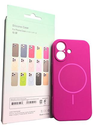 Чохол силіконовий магнітний з магсейф для iphone 17 silicone beats with magsafe №15 sunset purple